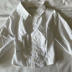 Abercrombie & Fitch Corset Dress Shirt Top